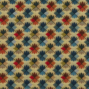 Oatlands Tapestry - Blue/Red