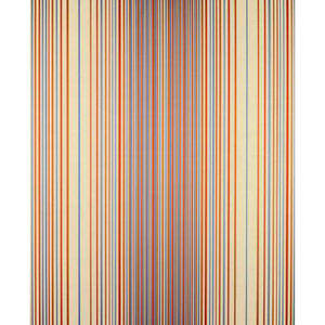 Spectrum Silk & Linen Stripe - Orange/Blue