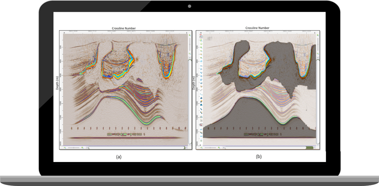 Comparison of original seismic data to prediction