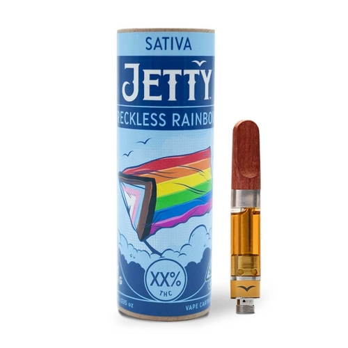 A photograph of Jetty Cartridge 1g Reckless Rainbow