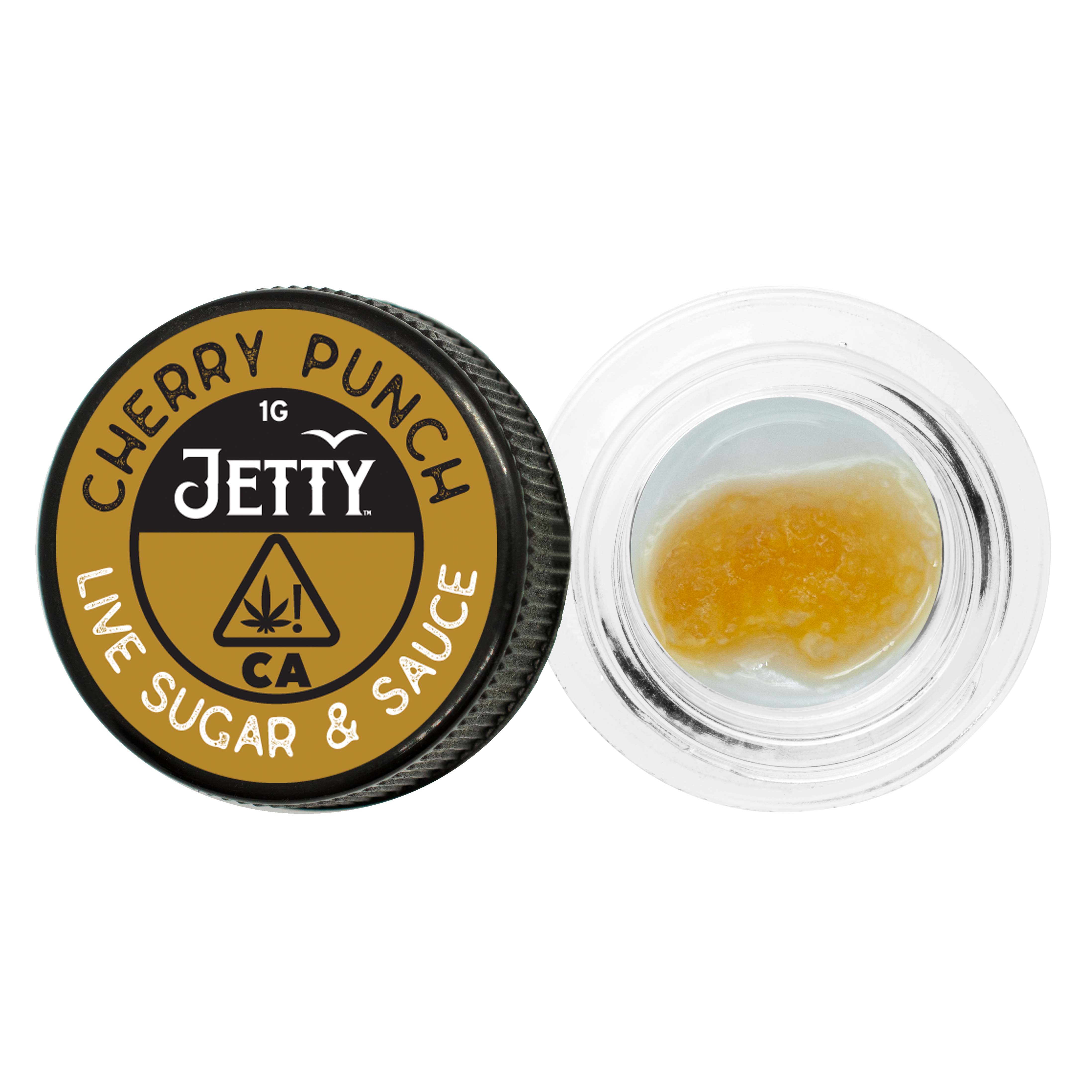 A photograph of Jetty Live Sugar and Sauce 1g Cherry Punch