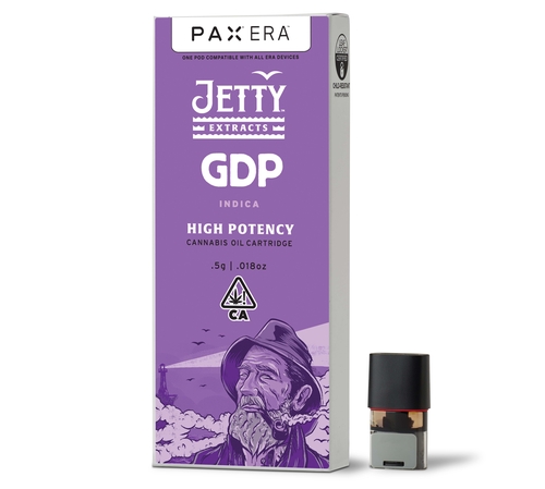 A photograph of Jetty Pax Era Pod 0.5g Grandaddy Purps