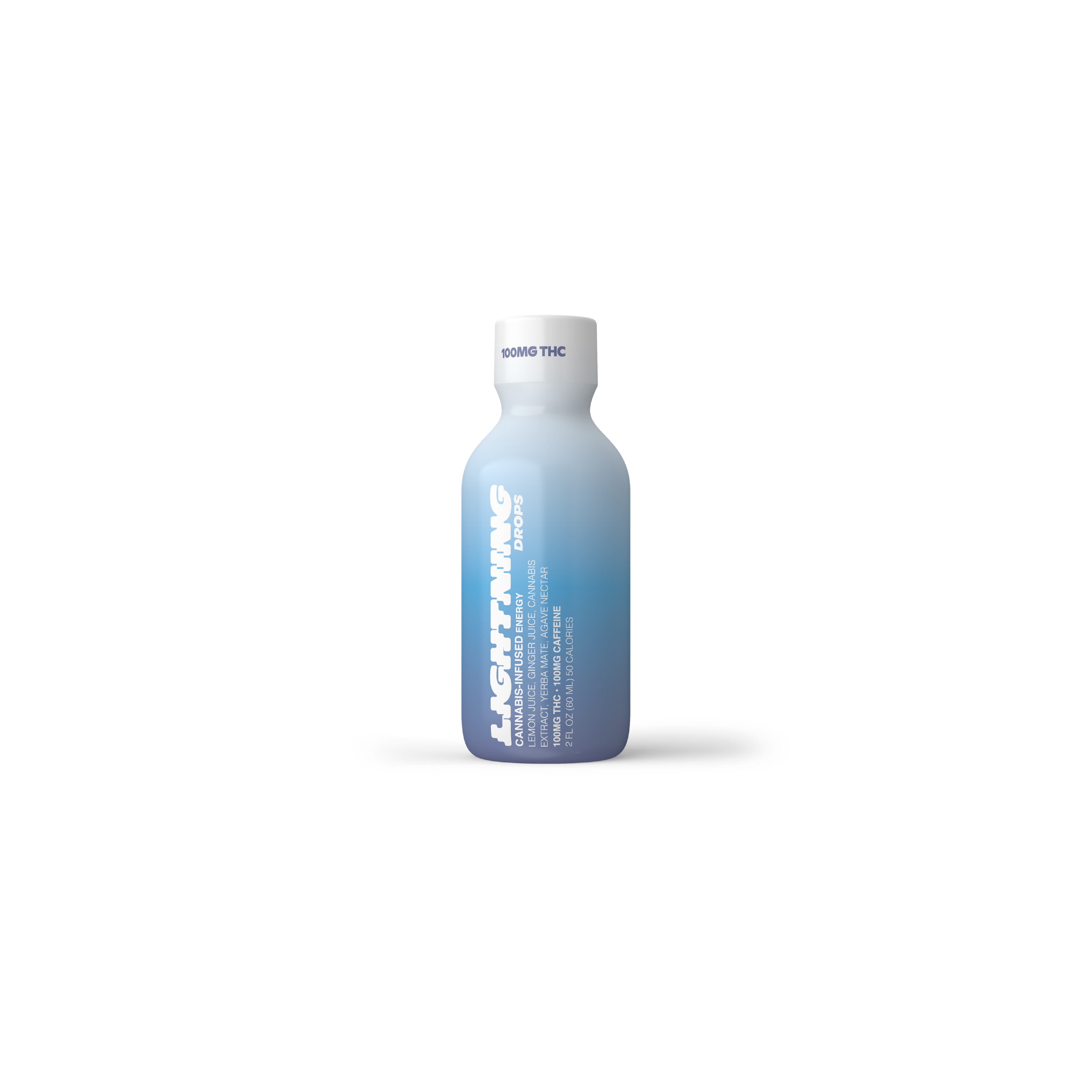 A photograph of Lightning Lemon Mate Cannabis Infused Energy Drop from CANN Single 2oz