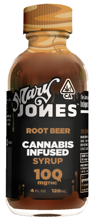 A photograph of Mary Jones 100mg Root Beer Syrup 12/4 oz