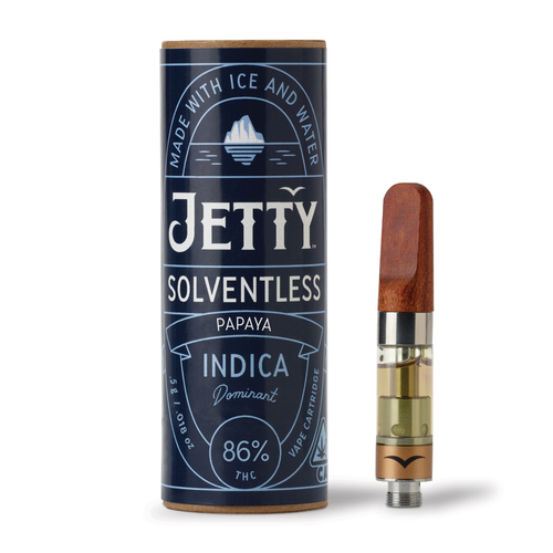 A photograph of Jetty Cartridge 0.5g Solventless Papaya #5