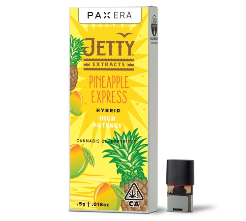 A photograph of Jetty Pax Era Pod 0.5g Pineapple Express