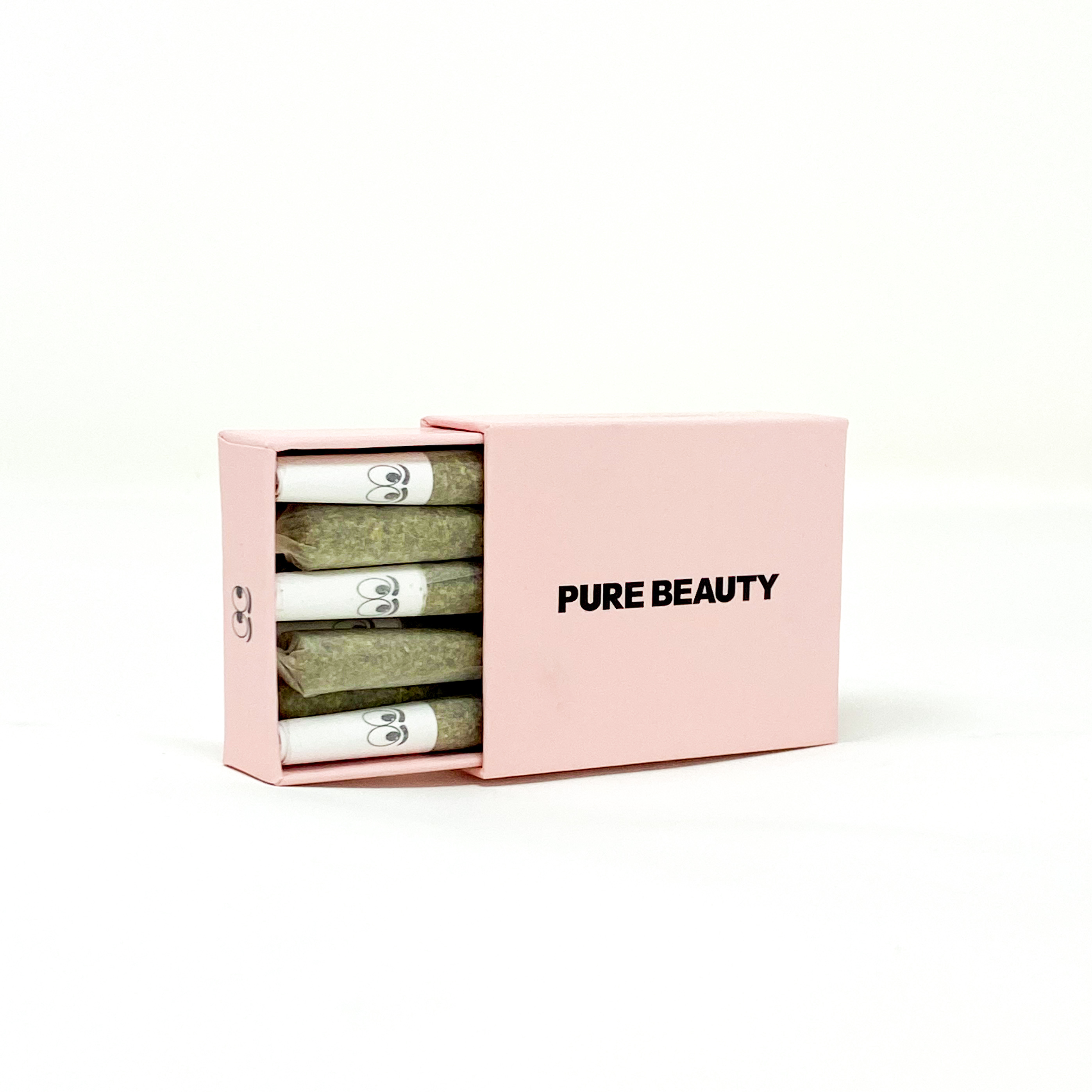 A photograph of Pure Beauty Babies 10pk Pink Box Indica