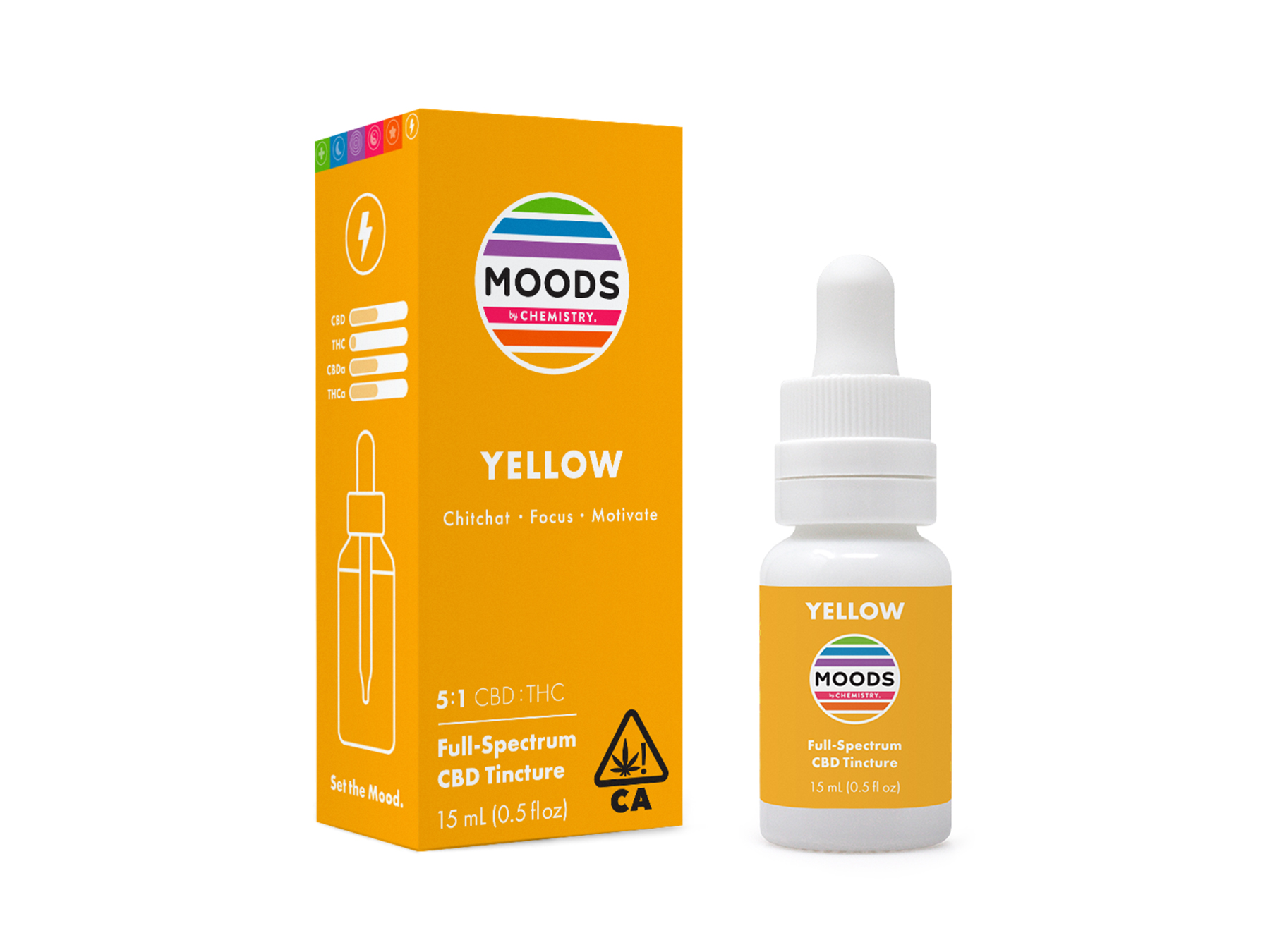 A photograph of Chemistry Moods Tincture 0.5oz Yellow 5:1