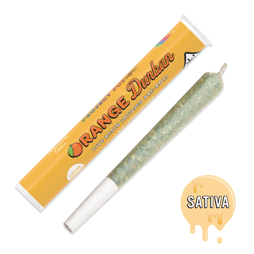 A photograph of Chemistry Live Resin Infused Preroll Orange Durban