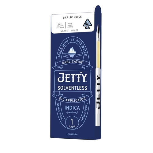 A photograph of Jetty Dablicator 1g Solventless Garlic Juice