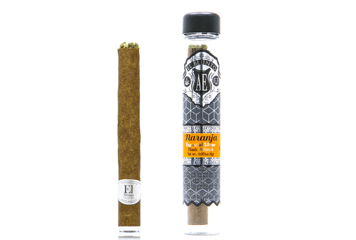 A photograph of AE ESPECIAL SILVER El Blunto Hash Infused Sativa Naranja 2g