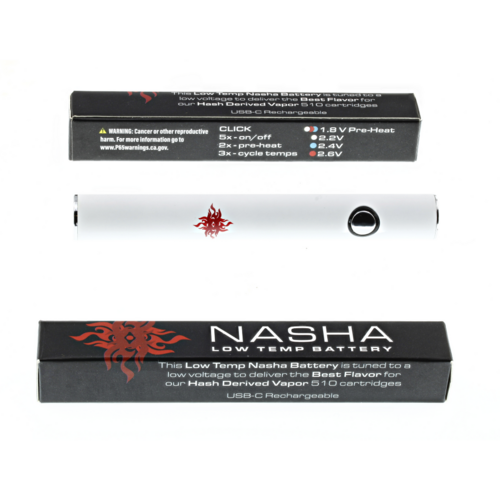 A photograph of Nasha Low Temp Vape Battery