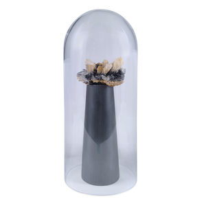 Crystal On Base With Cloche 
