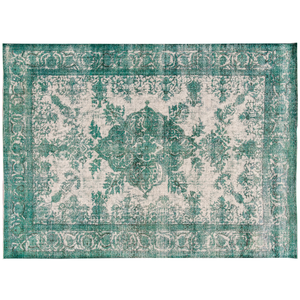 Vintage Overdyed Rug, 9'3 X 12'9 