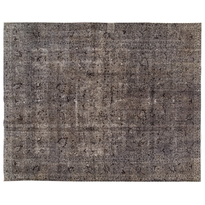 Vintage Overdyed Rug, 9'9 X 12'4 