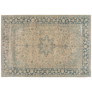 Vintage Tabriz Distressed Rug, 9'3 X 13'7 