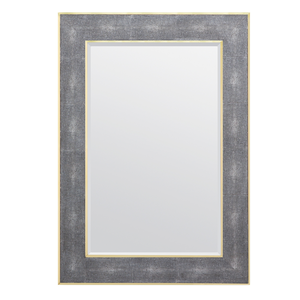 Amaria Mirror, Gray/Brass 
