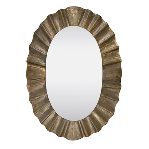 Troy Oval Mirror, Golden 