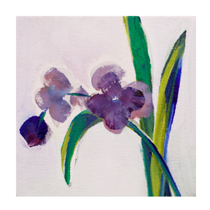 Floral Mini Orchid Voilet, Original Painting 