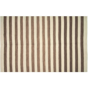 Vintage Egyptian Striped Kilim, 6'6 X 9'11 