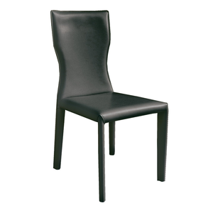 SHERAMI LEATHER SIDE CHAIR, +colors
