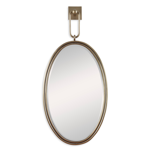 Unnu Mirror Oval, Brass 