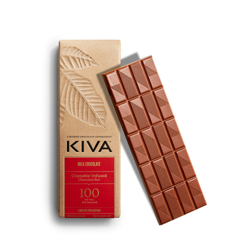 Kiva Milk Chocolate Bar 100mg (20ct) - IL