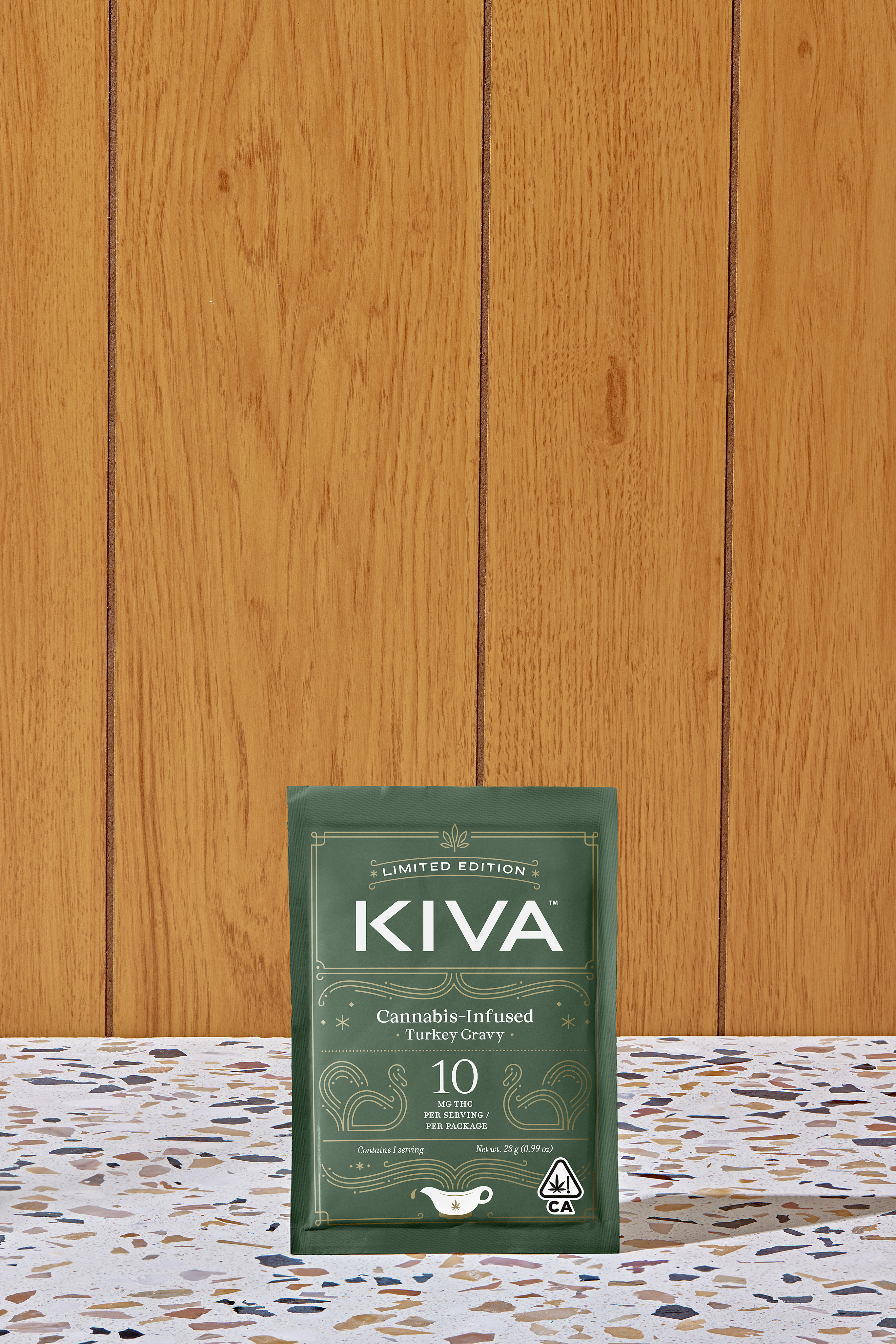 A photograph of Kiva Turkey Gravy