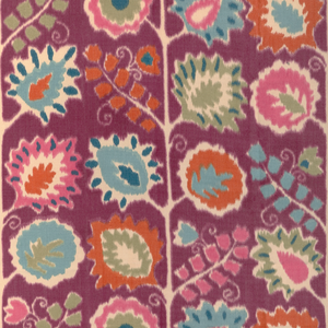 Rosendal Warp Print - Plum