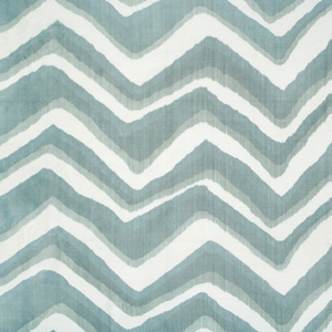 Chevron Bar Silk Warp Print - Wave