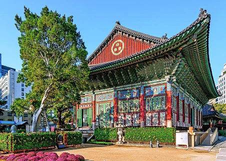 Enjoy a guided tour of Jogyesa Temple, where you’ll also engage in a paper lotus lantern-making workshop and a meditation led by a monk