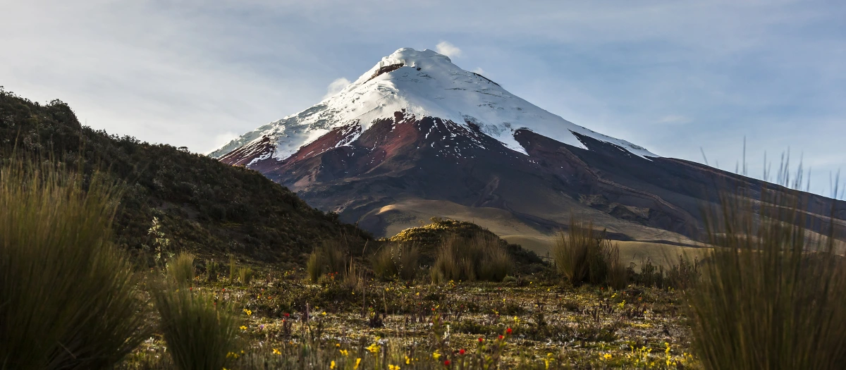 View of a mountain in Ecuador.