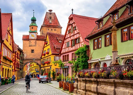 Travel back to the Middle Ages in Rothenburg and see half-timbered houses, city walls, and centuries-old architecture