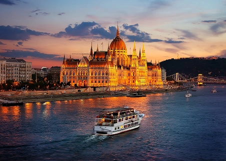 Glide along the Danube River and see Budapest’s famous landmarks along the riverbanks