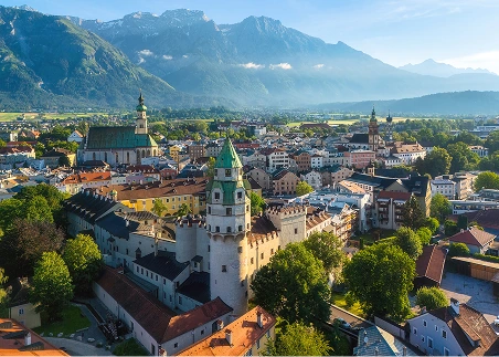 Stop in picture-perfect Innsbruck on your way to Munich and see the Bergisel Ski Jump
