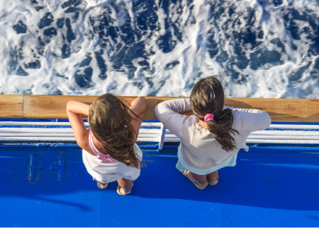Board a ferry and admire the coastal views as you journey across the English Channel from France to England
