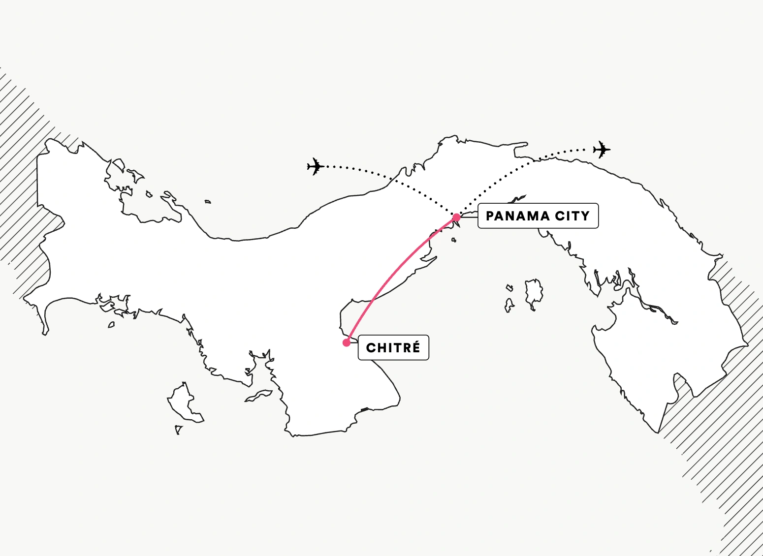 Experience Panama route map