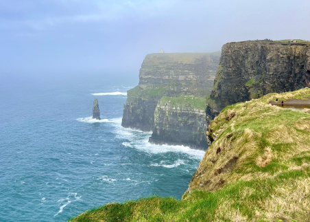 Stand high above the Atlantic atop the Cliffs of Moher and admire one of Ireland’s most unforgettable views
