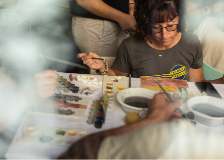 Create your own artwork during a hands-on workshop at a studio in the heart of Paris