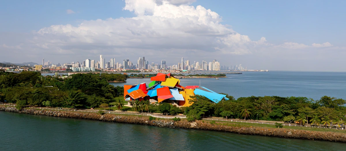 View of the Biomuseo in Panama City.