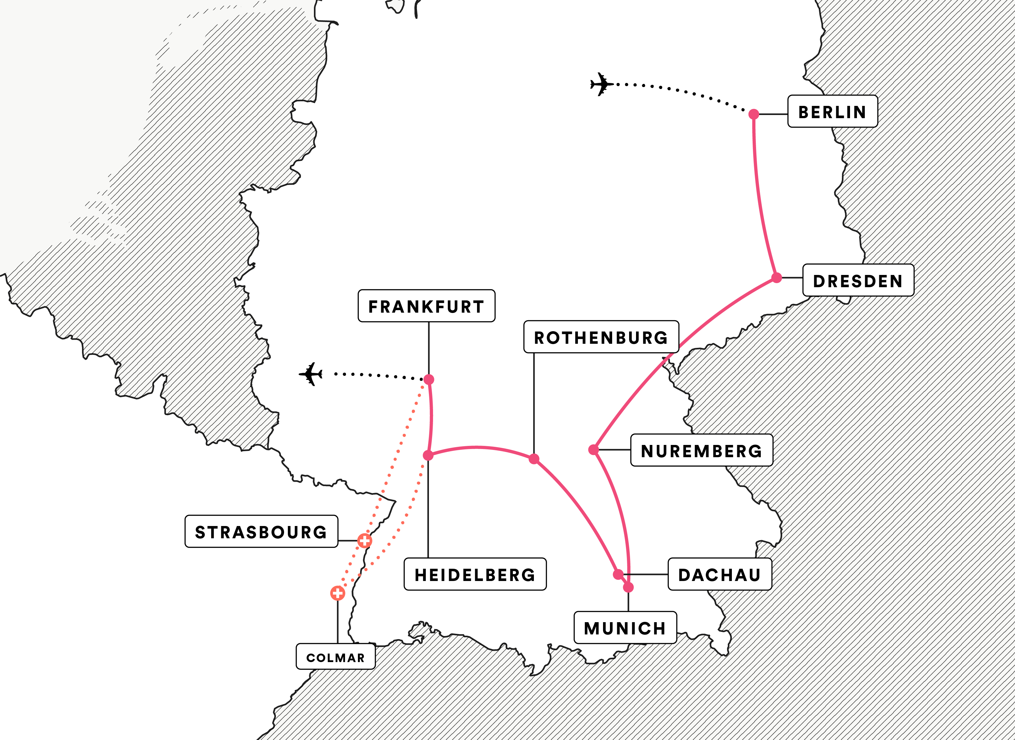 Germany in Depth route map