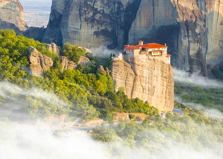 Witness the breathtaking clifftop monasteries of Meteora, perched high above central Greece and recognized as a UNESCO World Heritage Site