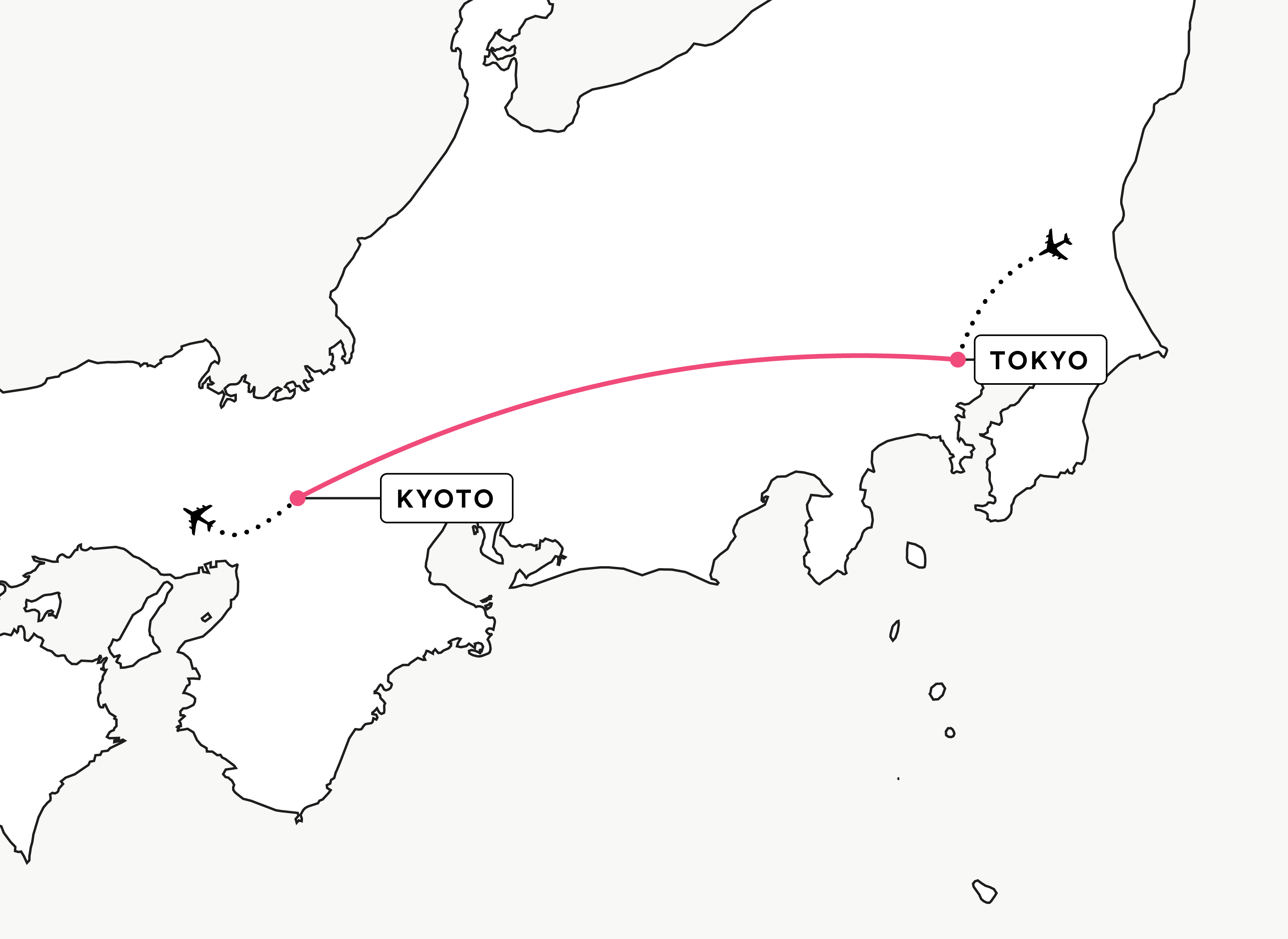 route map of tokyo kyoto osaka student leadership summit tour