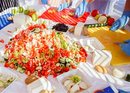 Experience authentic Greek cuisine during a hands-on cooking class in Naxos