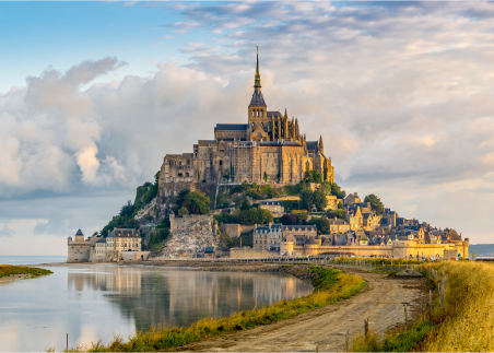 Discover Mont Saint-Michel, a breathtaking medieval abbey that appears to rise from the sea