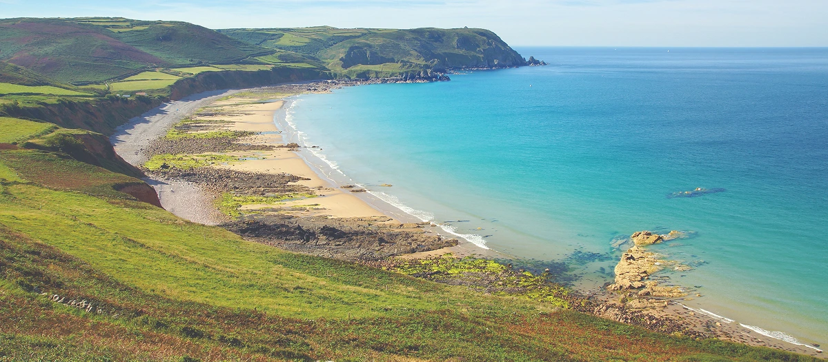 Beach in Normandy, France.