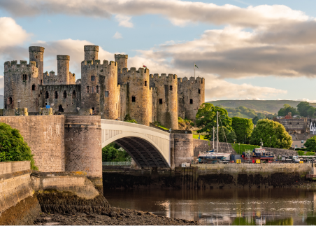 Immerse yourself in Welsh history at the medieval Conwy Castle