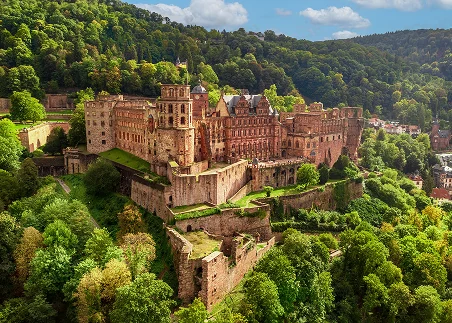 Walk through Heidelberg Castle, one of the most important Renaissance ruins north of the Alps, and take in views of the historic town below