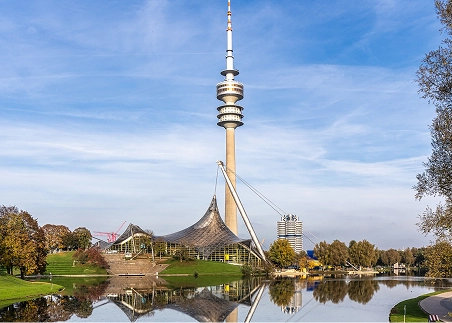 Visit iconic landmarks across Munich, including the 1972 Olympic Stadium