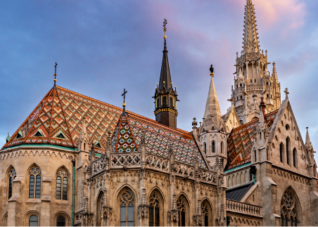 Explore the 13th-century art and architecture in Matthias Church, built at the heart of Budapest’s Castle Hill